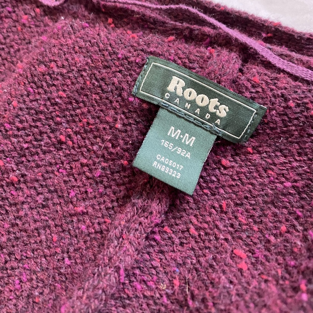 Medium Maroon Roots Cardigan - Picture 5 of 9